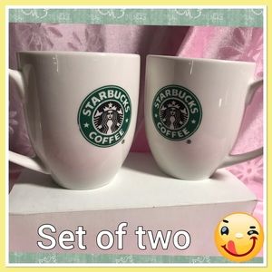 Starbucks set of 2-ceramic mugs